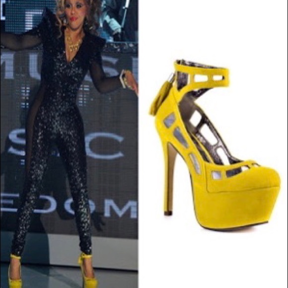 Michael Antonio yellow heels - Picture 6 of 8